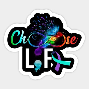 Choose Life Suicide Prevention Awareness Sticker